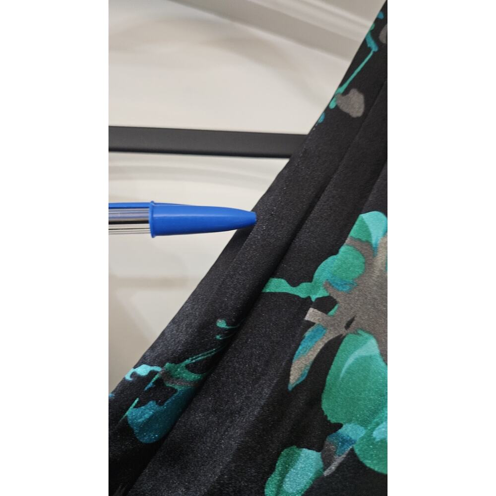 Evan Picone Dress V-Neck/Back Sleeveless Floral Ruching Back Zip Size 4 NEW READ - Picture 9 of 9